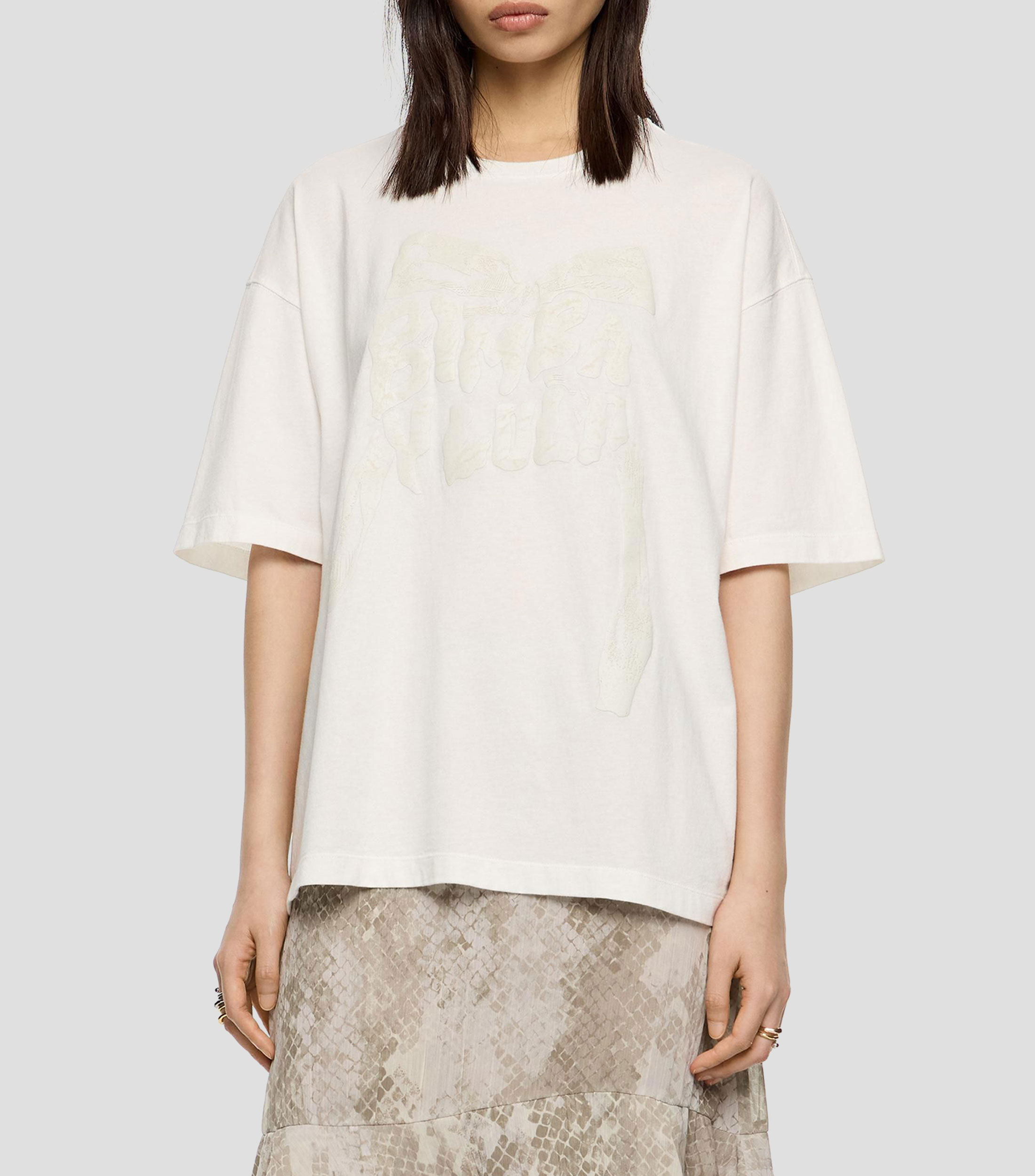 Playera cuello redondo manga corta Mujer